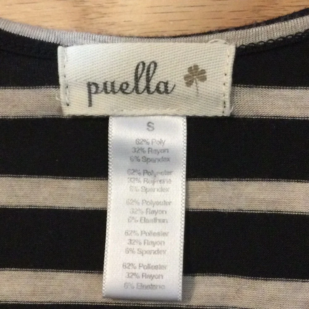 S Puella by Anthropologie black and cream striped dress - Picture 14 of 15